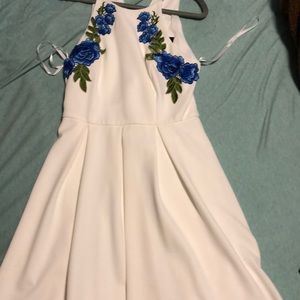 Skater white dress